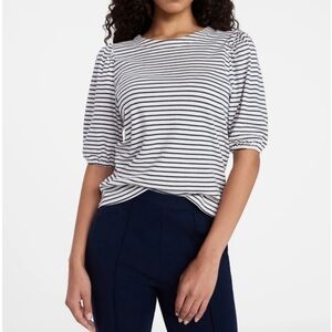 Time and Tru Women's Size XXXL (22) Cotton Crewneck Tee w/Puff Sleeves NWT